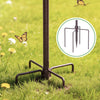 Bird feeding station with sturdy ground insertion fork