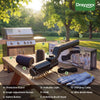 Black electric grill brush components and features for effective BBQ cleaning