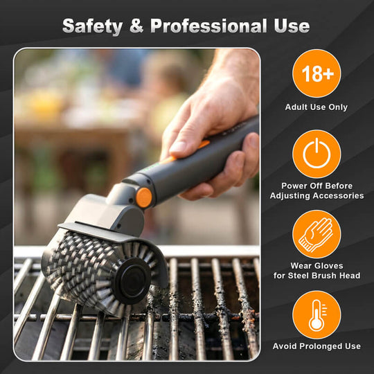 Safe electric grill brush cleaning guide for professional BBQ grill care